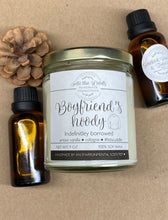 Load image into Gallery viewer, Boyfriend’s Hoody 🧥 amber vanilla, cologne, lets cuddle