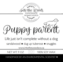 Load image into Gallery viewer, Puppy Parent ๐ vanilla, dug up tuberose & snuggles