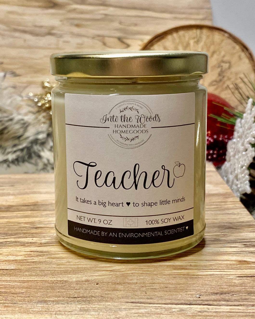 Teacher📕🎁 - select size, wick type & scent