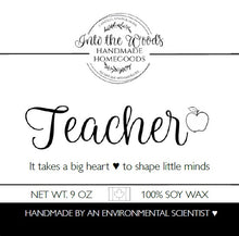 Load image into Gallery viewer, Teacher📕🎁 - select size, wick type &amp; scent
